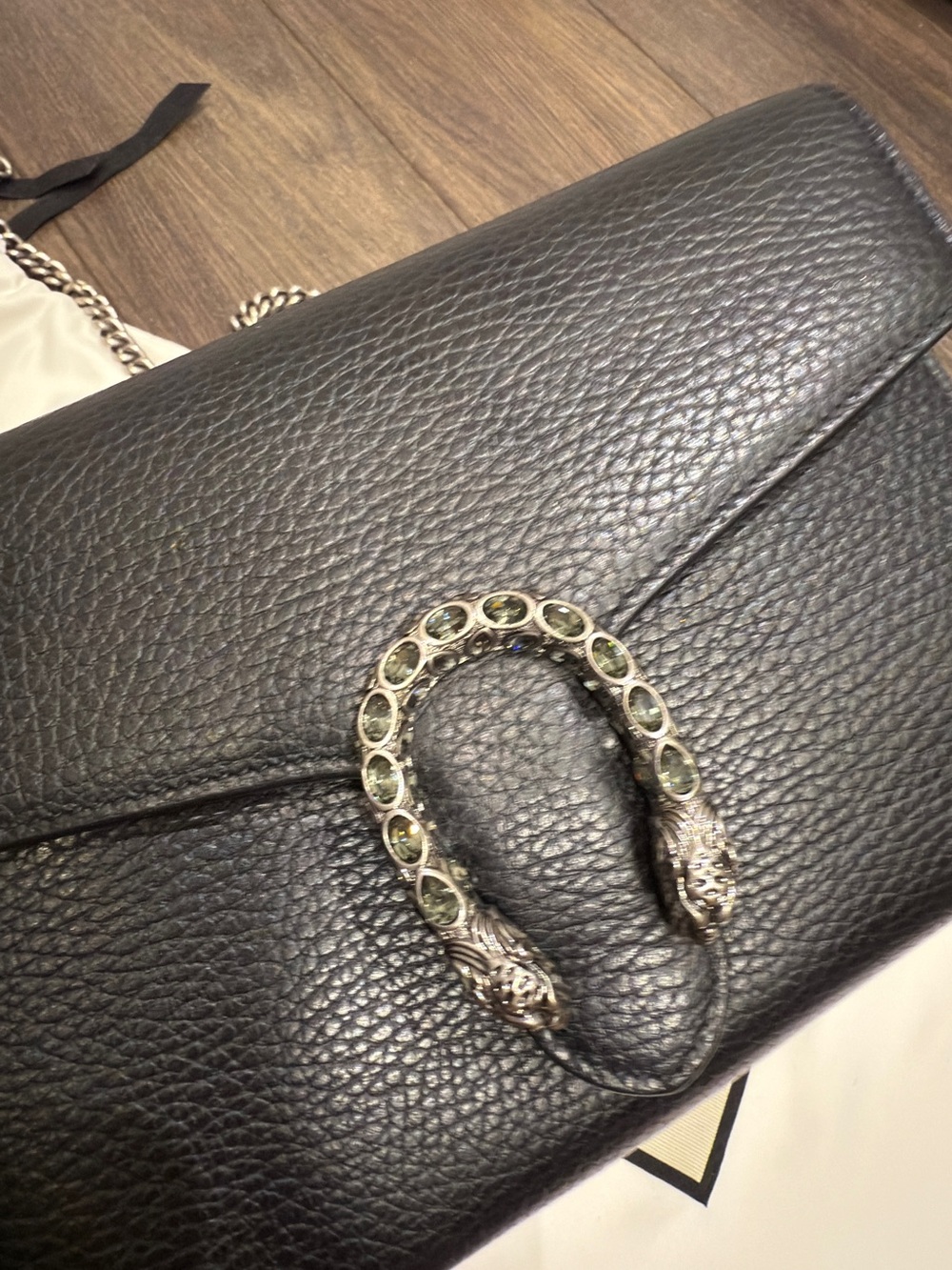 Gucci Black Leather Dionysus Shoulder Bag WOC - Picture 4 of 4